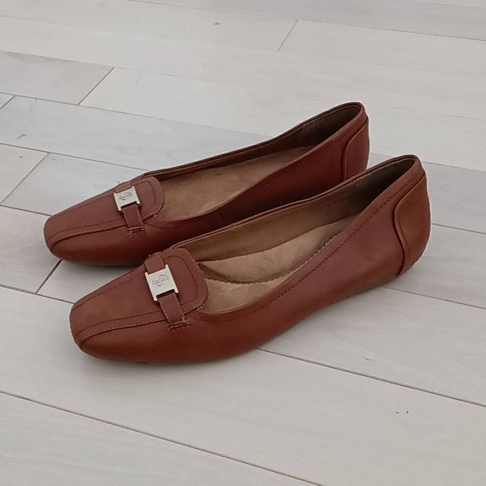 Giani Bernini Women's Dailyn Memory Foam Loafer Flats Brown 8M